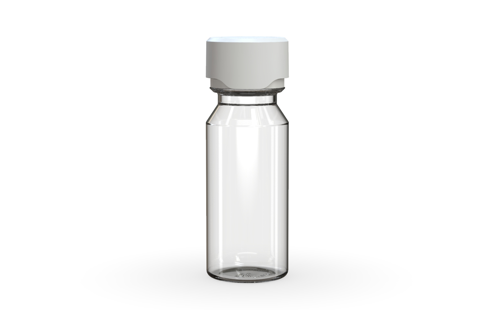 Chubby Gorilla Aviator Shot Bottle 60ml - Clear bottle & White Cap Default Title