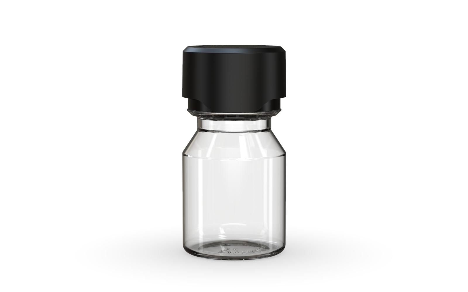 Chubby Gorilla Aviator Shot Bottle 30ml - Clear bottle & Black Cap Default Title