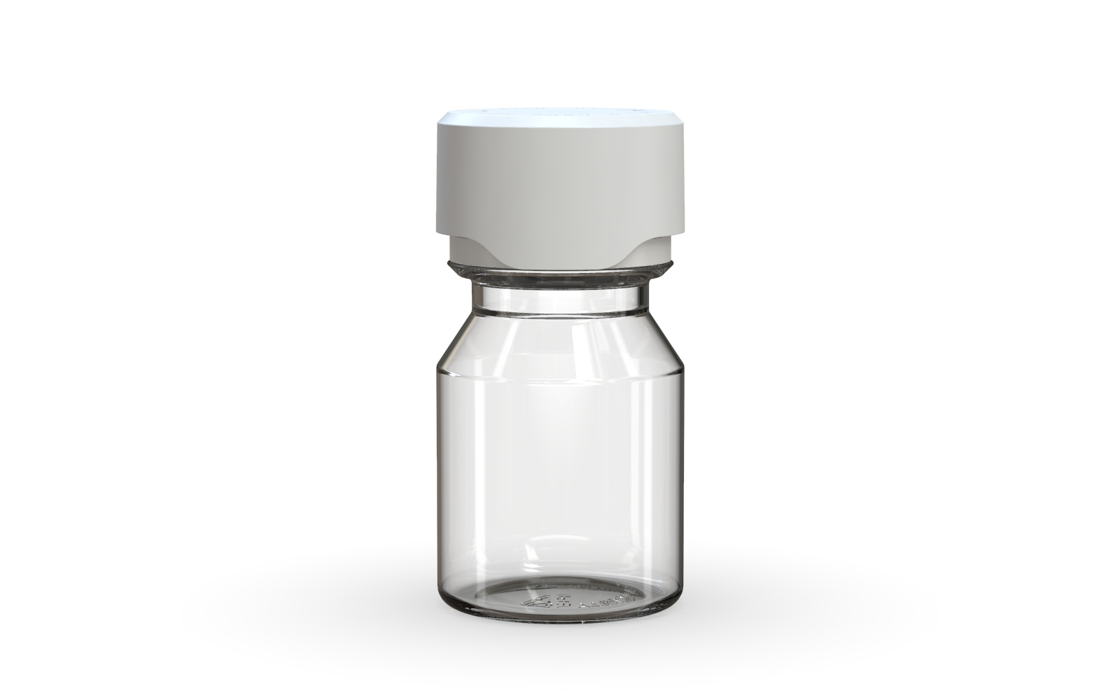 Chubby Gorilla Aviator Shot Bottle 30ml - Clear bottle & White Cap Default Title