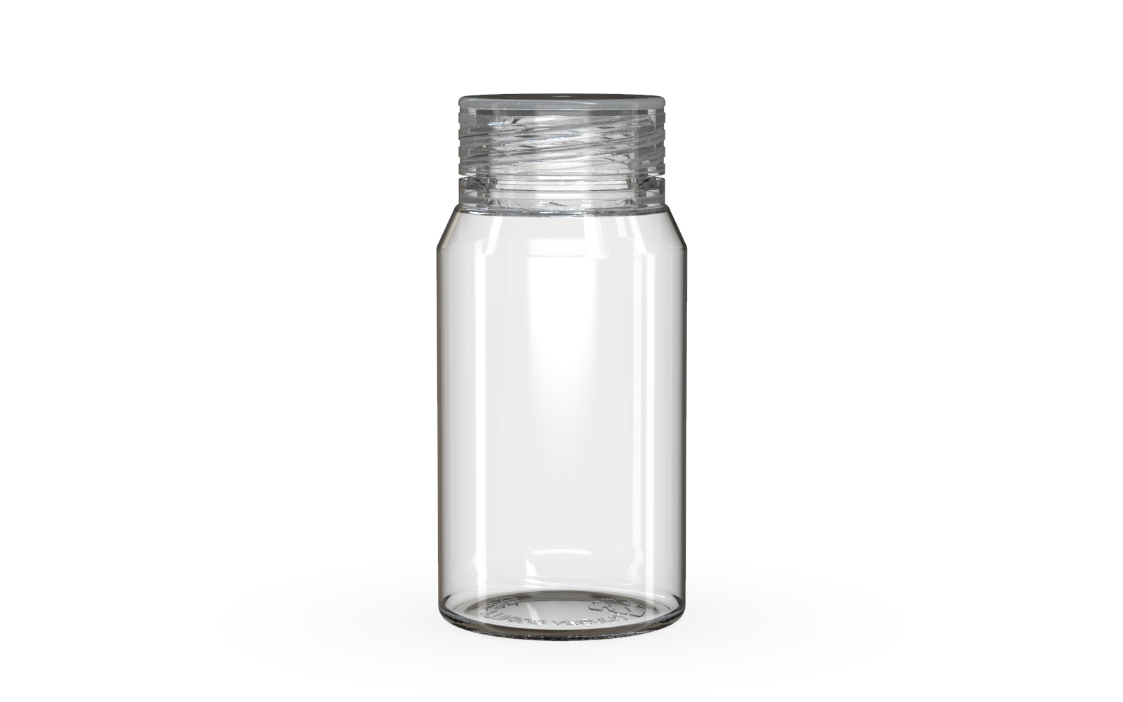 Spiral CR - Shot Bottle 60ML Mini - Clear Natural with Clear Natural Cap Default Title