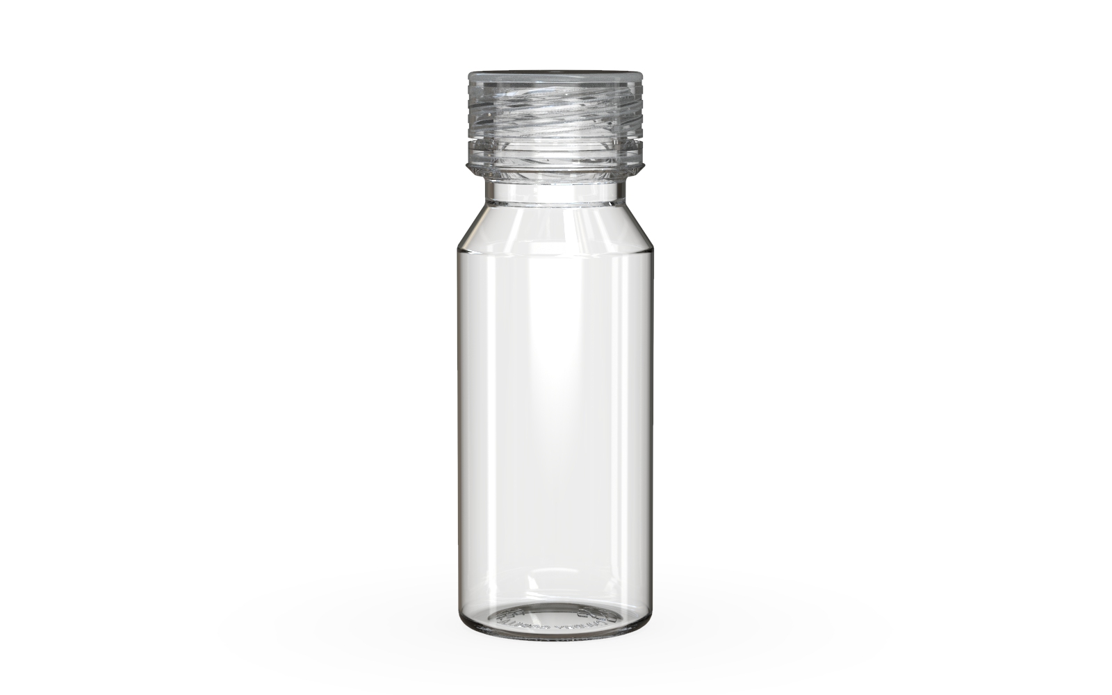 Spiral CR - Shot Bottle 60ML - Clear Natural with Clear Natural Cap Default Title