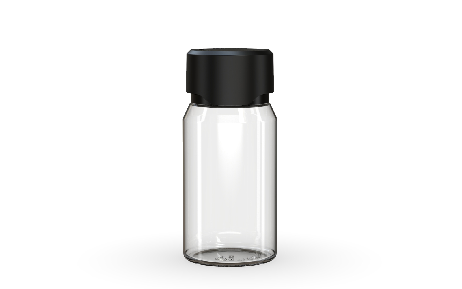 Chubby Gorilla Aviator Shot Bottle 60ml Mini - Clear bottle & Black Cap Default Title