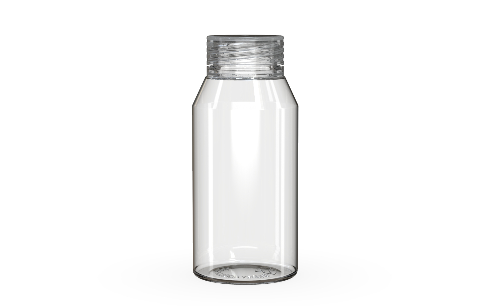 Spiral CR - Shot Bottle 100ML Mini - Clear Natural with Clear Natural Cap Default Title