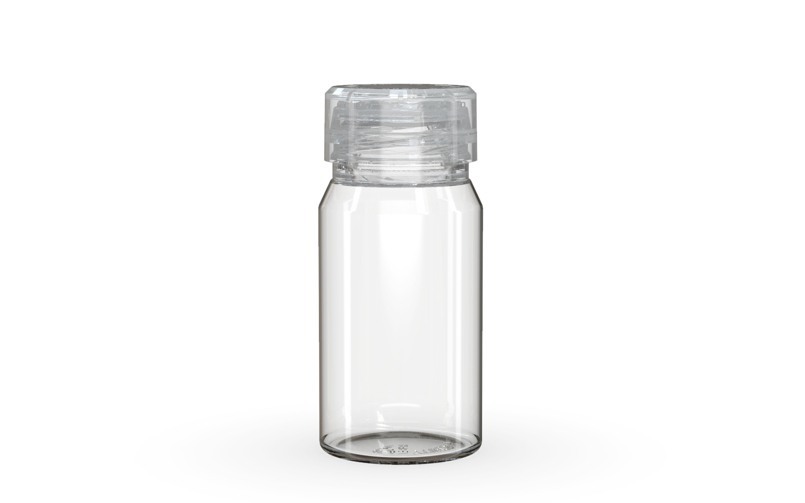 Chubby Gorilla Aviator Shot Bottle 60ml Mini - Clear bottle & Clear Cap Default Title