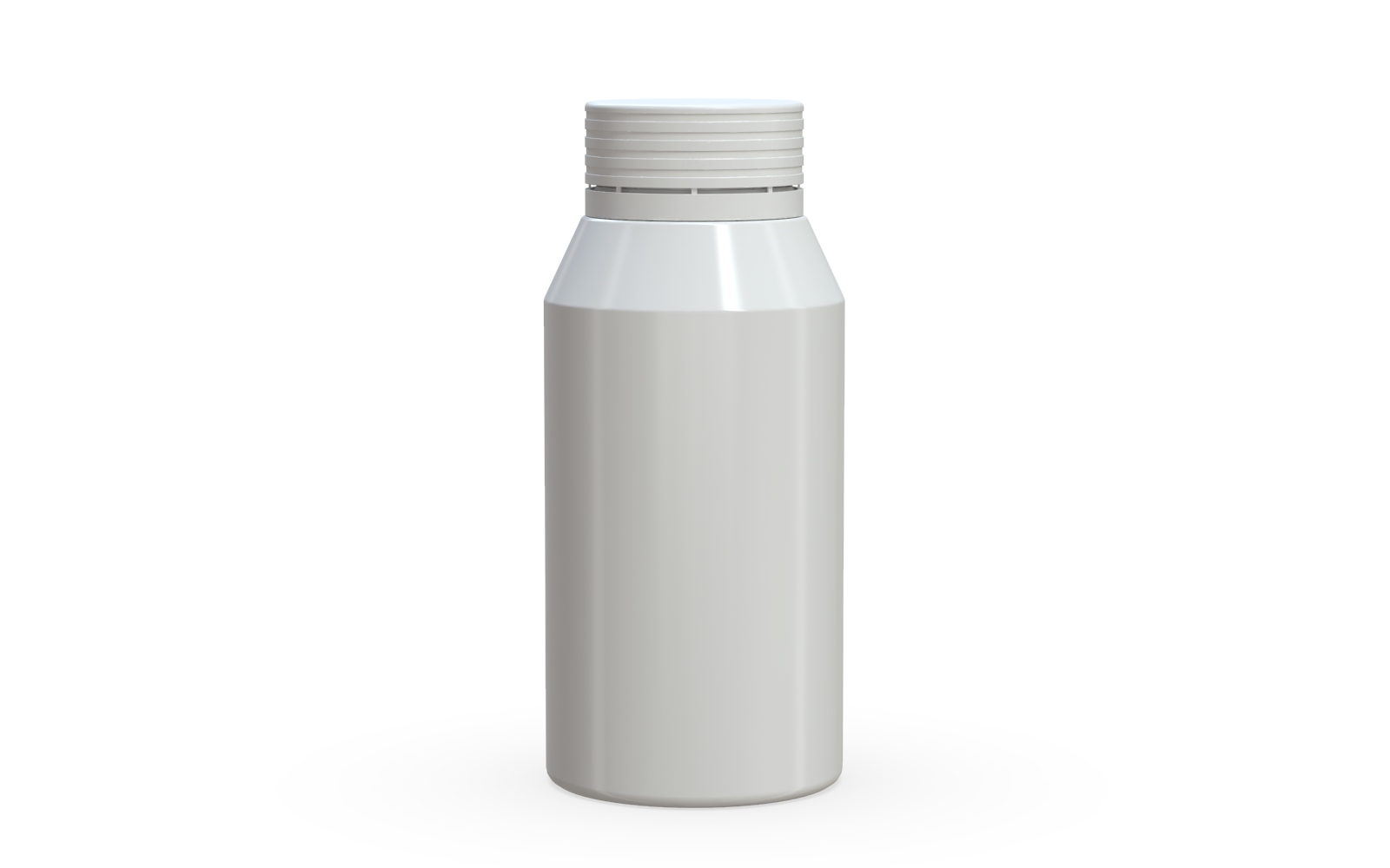 Spiral CR - Shot Bottle 100ML Mini - Opaque White with Opaque White Cap Default Title