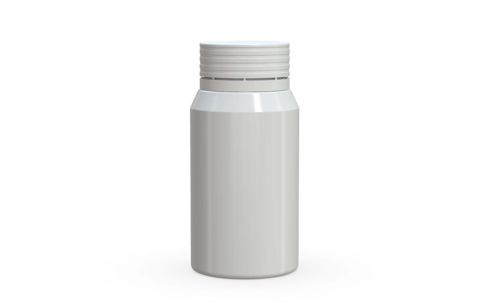 Spiral CR - Shot Bottle 60ML Mini - Opaque White with Opaque White Cap Default Title
